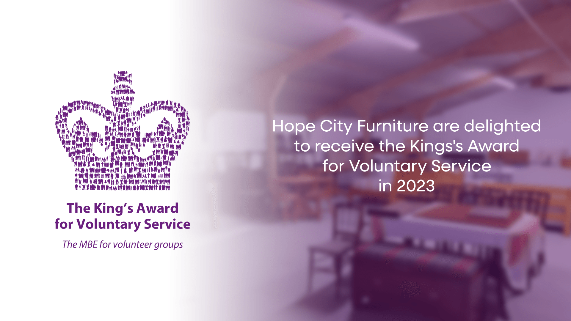Nominations open for King's Award for Voluntary Service